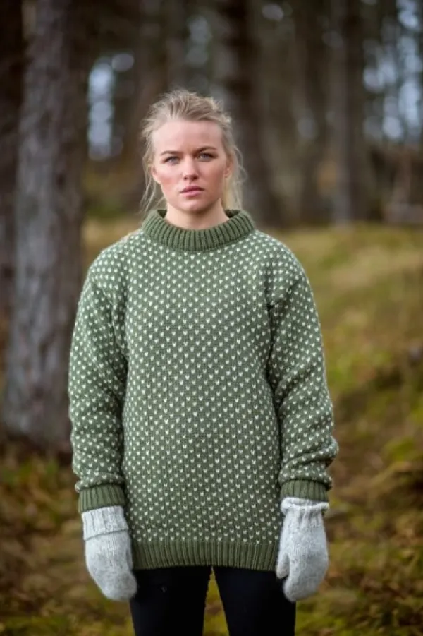 Devold Pitkähihaiset Paidat^Nordsjø Sweater Crew Neck Unisex Olive
