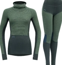 Devold Kerrastohousut^Tuvegga Merino Hoodie + Longs naisten kerrasto, Woods