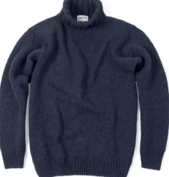 Devold Unisex Nansen Sweater High Neck villapusero, tummansininen| Villapaidat