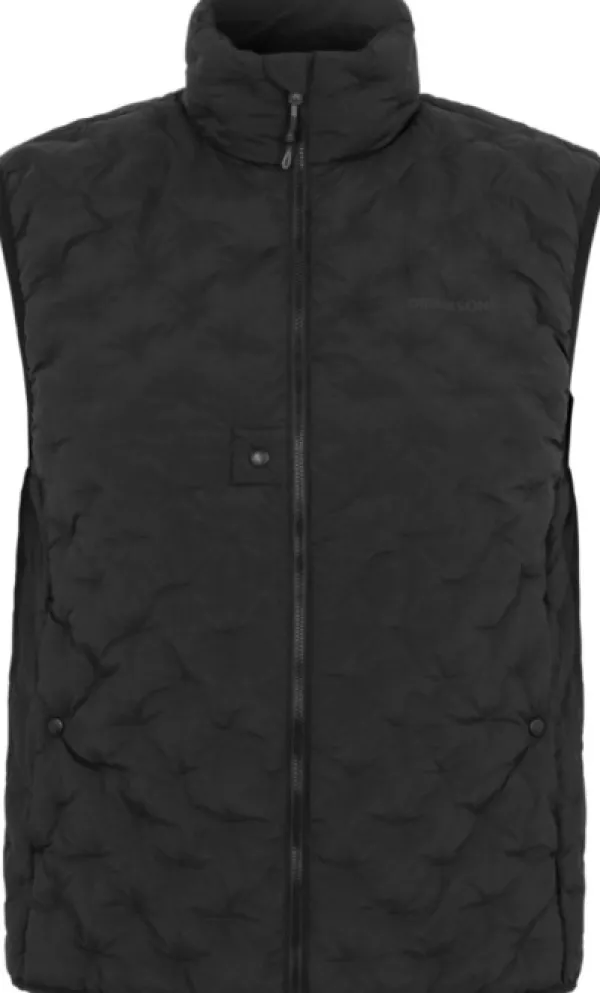 Didriksons Darius tikattu liivi, musta| Liivit