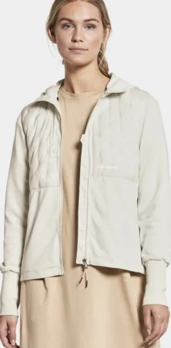 Didriksons Valda FZ naisten hupparitakki, hopea/valkoinen| Hupparit, Fleecet Ja Välipaidat