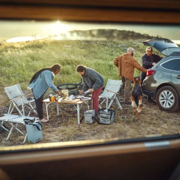 Dometic Compact Camp Table Bamboo taitettava retkipöytä| Retkituolit, -pöydät Ja Istuinalustat