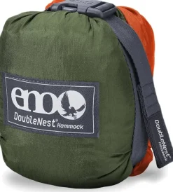 Eno Hammock Riippumatot^Eno DoubleNest Bluesign kahden hengen riippumatto, oliivi/oranssi