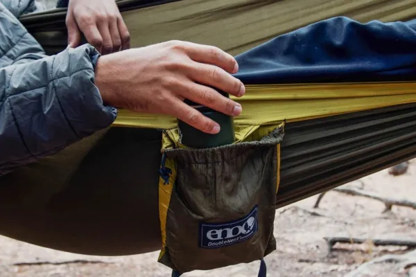 Eno Hammock Riippumatot^Eno DoubleNest Bluesign kahden hengen riippumatto, oliivi/oranssi