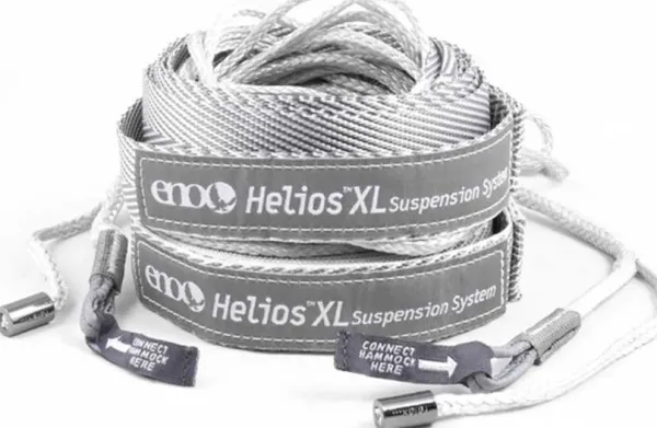 Eno Hammock Eno Helios XL Ultralight Suspension System kiinnitysjärjestelmä riippumatolle, harmaa, 4,08 m| Riippumatot