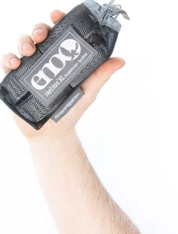 Eno Hammock Eno Helios XL Ultralight Suspension System kiinnitysjärjestelmä riippumatolle, harmaa, 4,08 m| Riippumatot