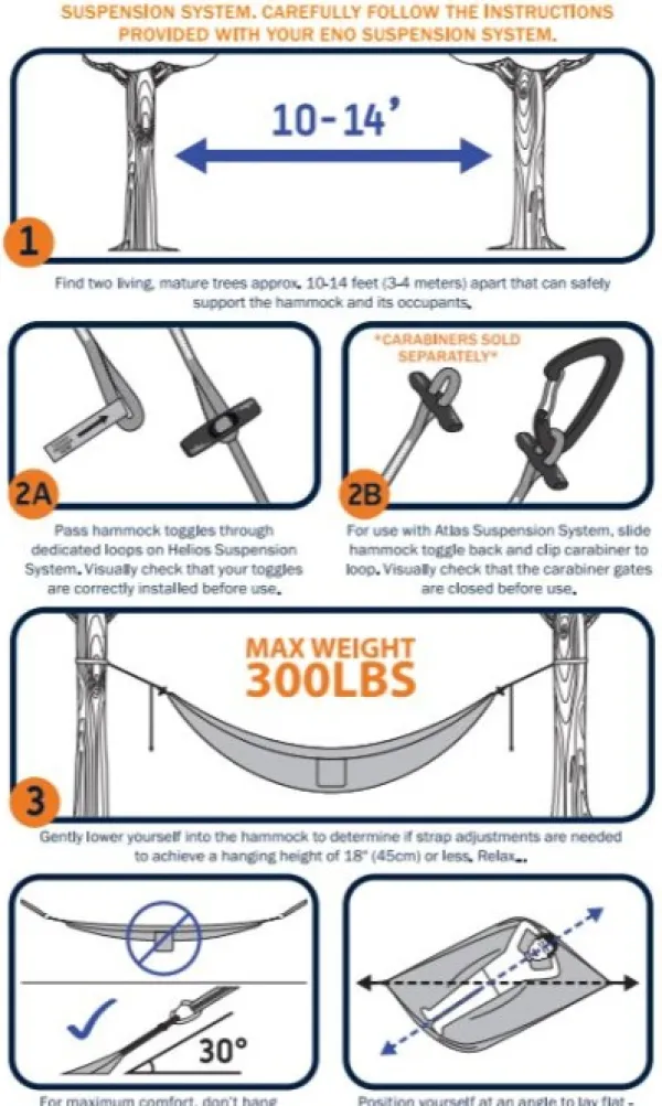 Eno Hammock Teltat, Makuupussit Ja Makuualustat^Eno Sub6 Orange