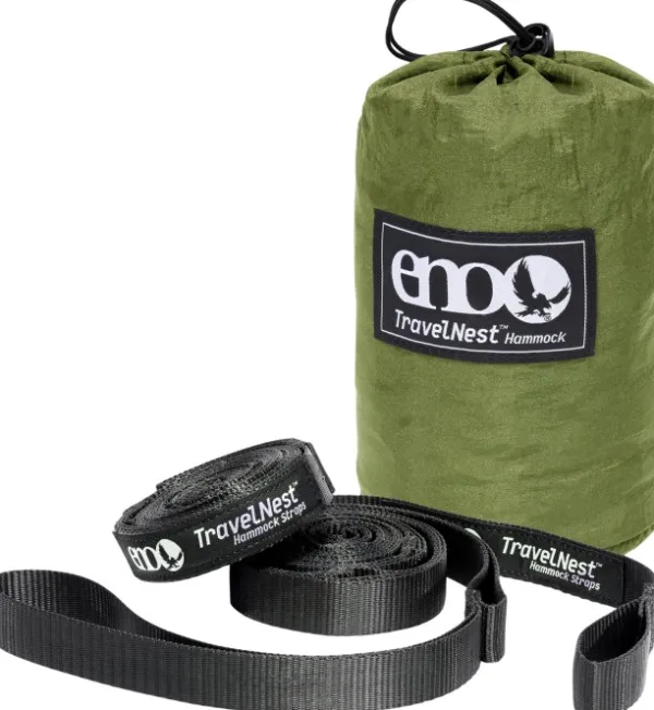 Eno Hammock Eno TravelNest Hammock + Straps Combo riippumatto ja kiinnitysjärjestelmä, vihreä| Riippumatot
