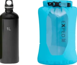 Exped Kuiva- Ja Pakkauspussit^Drybag Versa Clear 3 kuivapussi, Cyan