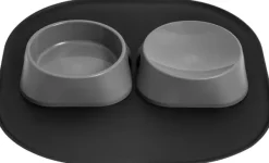 Fiboo Koirankupit^ruokakulhomatto, 32 x 32 cm, musta