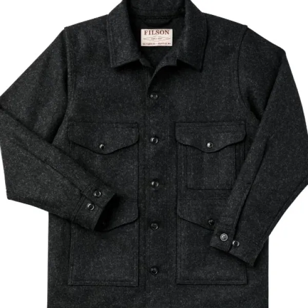 Filson Ulkoilutakit^Mackinaw Cruiser takki, Charcoal