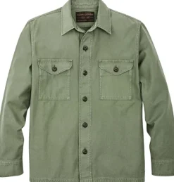 Filson M's Field Jac-Shirt Washed Fatigue Green| Ulkoilutakit