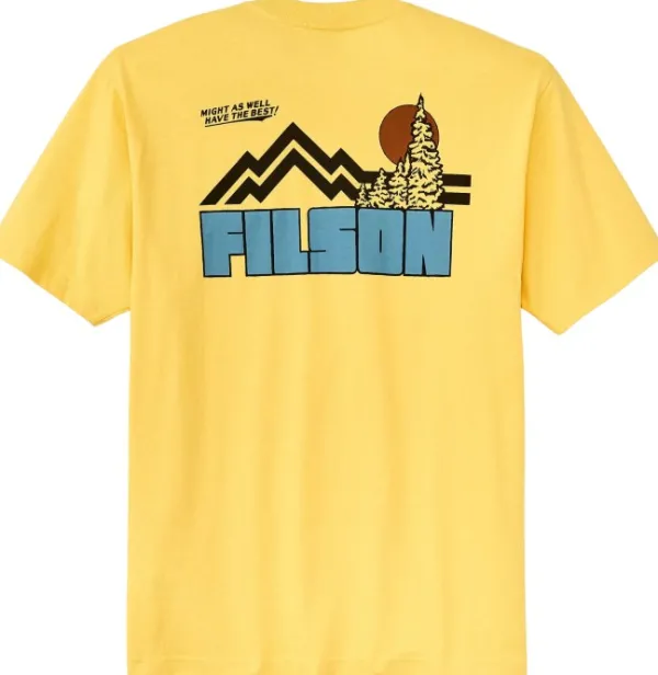 Filson M's S/S Frontier Graphic T-Shirt Aspen Gold / Sun| T-paidat Ja Pikeepaidat