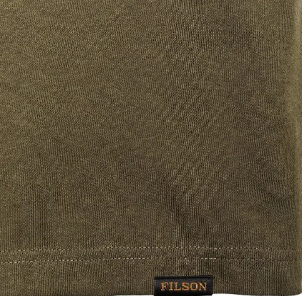 Filson M's S/S Frontier Solid T-Shirt Dark Olive| T-paidat Ja Pikeepaidat