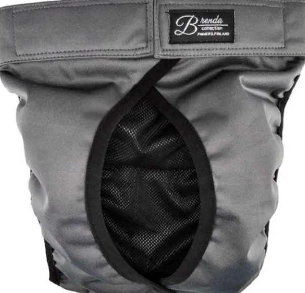 FinNero BRENDA narttujen juoksuhousut, M-XL, tummanharmaa| Narttujen Ja Urosten Suojat