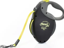 Flexi Taluttimet^Neon Giant L, musta/neon, 8 m