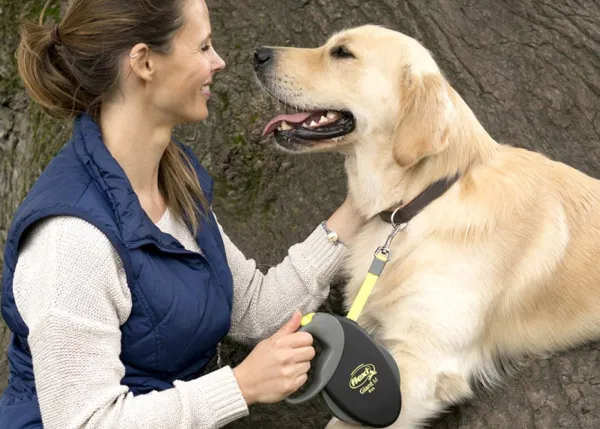 Flexi Taluttimet^Neon Giant L, musta/neon, 8 m