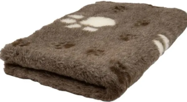 Foxy Fur Dog Mat Thermo Brown Paw 100 x 75 cm| Tyynyt Ja Peitot