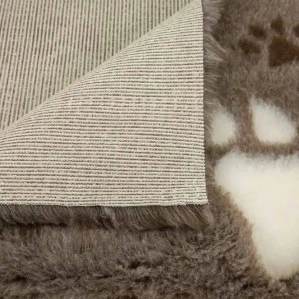 Foxy Fur Dog Mat Thermo Brown Paw 100 x 75 cm| Tyynyt Ja Peitot