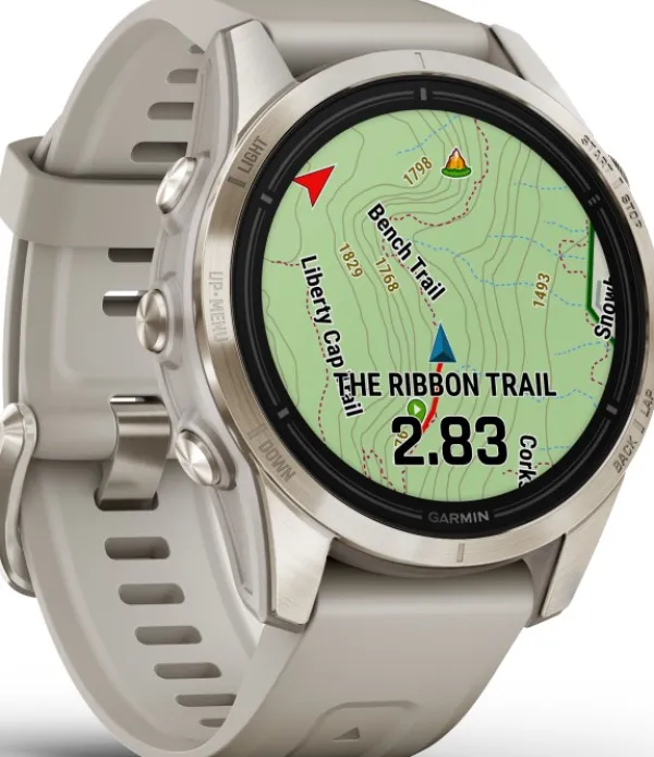 Garmin Äly- Ja Urheilukellot^EPIX PRO (G2) 42mm Sapphire Soft Gold with Light Sand Band