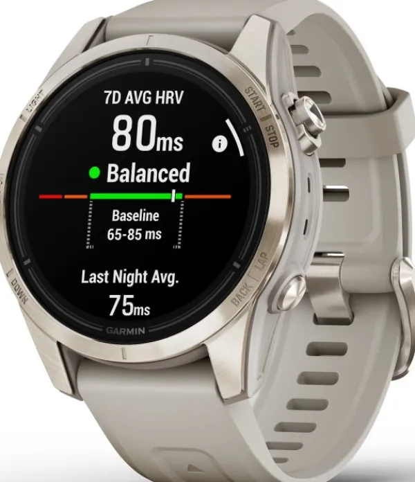 Garmin Äly- Ja Urheilukellot^EPIX PRO (G2) 42mm Sapphire Soft Gold with Light Sand Band