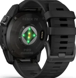 Garmin Äly- Ja Urheilukellot^Fenix 7X Pro Sapphire Solar Carbon Grey DLC Titanium with Black Band