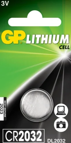 GP Batteries GP litium-nappiparisto CR2032, 1 kpl| Paristot, Laturit Ja Vara-akut