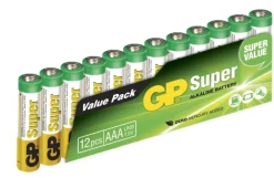 GP Batteries Paristot, Laturit Ja Vara-akut^GP Super Alkaline AAA-paristot, 24A/LR03, 12 kpl