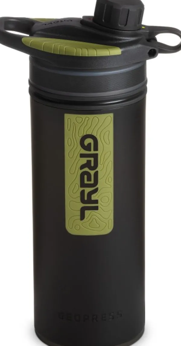 Grayl GeoPress Purifier Bottle vedensuodatin, Black Camo| Vedenpuhdistus