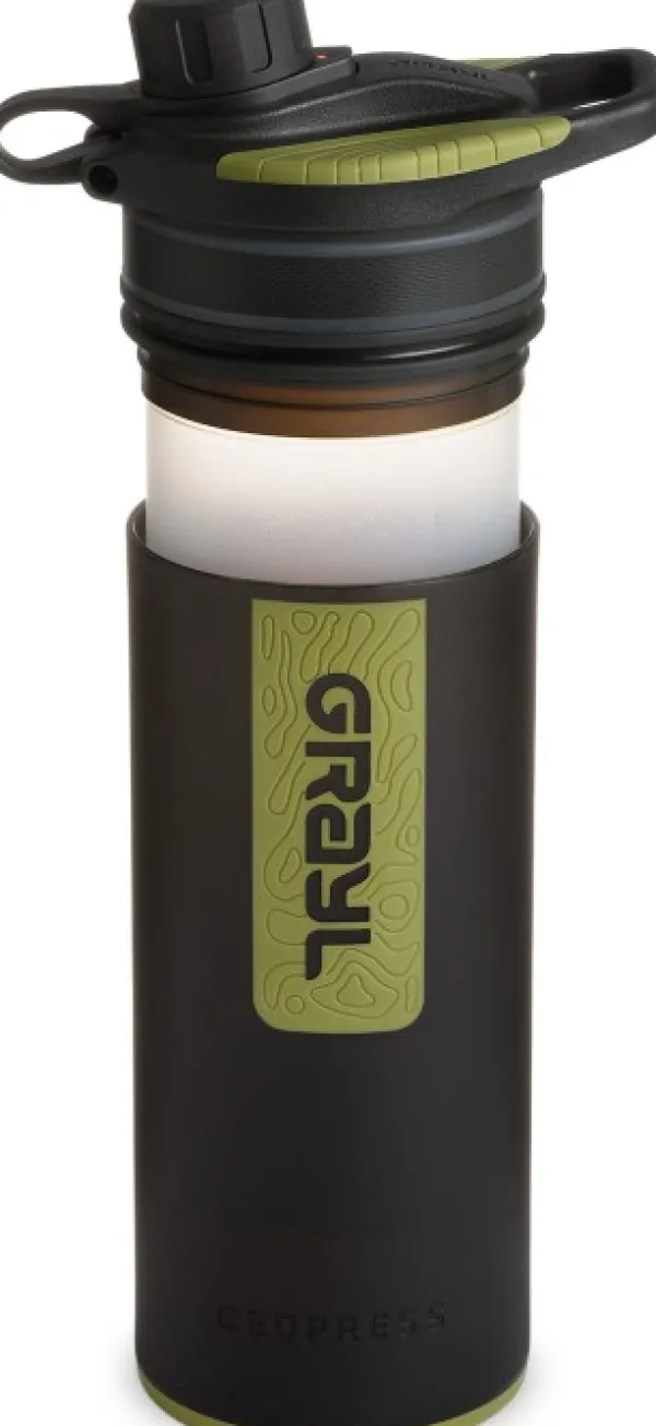 Grayl GeoPress Purifier Bottle vedensuodatin, Black Camo| Vedenpuhdistus