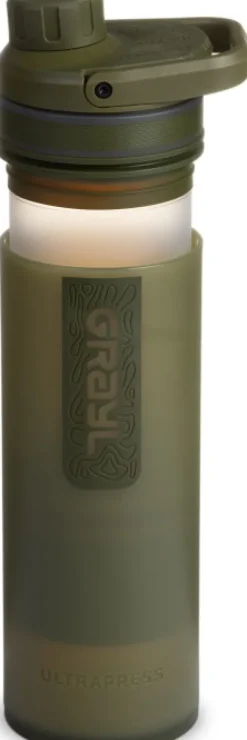 Grayl Vedenpuhdistus^UltraPress Purifier Bottle vedensuodatin, Olive Drab