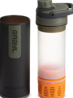 Grayl UltraPress Purifier Bottle vedensuodatin, Camp Black| Vedenpuhdistus