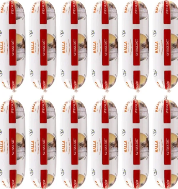 HALLA Koiran Märkäruoka^Höyrytetty Ruotsalaista naudanlihaa 12 x 650 g