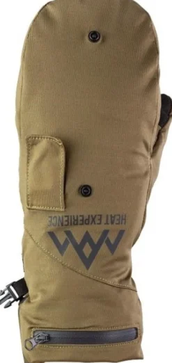 Heat Experience Lämpövaatteet^Heated Hunt Pullover Mittens Unisex lämpökintaat metsästykseen, maastonvihreä