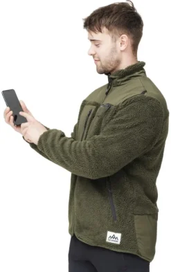 Heat Experience Lämpövaatteet^Heated Pile Fleece lämpötakki, Olive Green