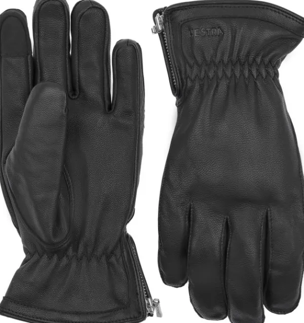 Hestra Käsineet/Hanskat^Alva naisten nahkakäsineet, musta