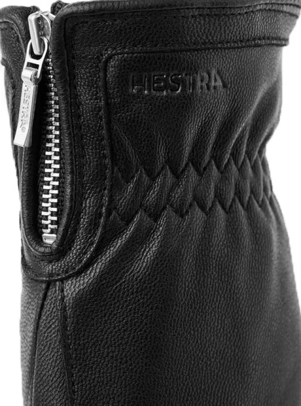 Hestra Käsineet/Hanskat^Alva naisten nahkakäsineet, musta