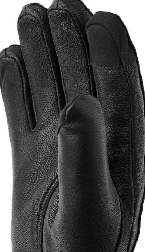 Hestra Käsineet/Hanskat^Alva naisten nahkakäsineet, musta