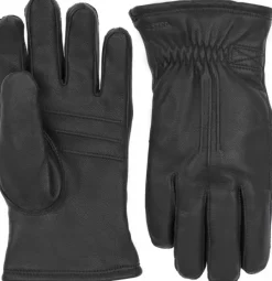 Hestra Käsineet/Hanskat^Alvar nahkahanskat, musta