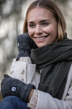 Hestra Käsineet/Kintaat^Basic Wool Mitt -villalapaset (Grey)