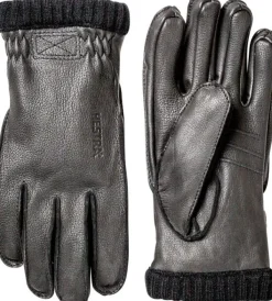 Hestra Deerskin Primaloft Rib Musta| Käsineet/Hanskat