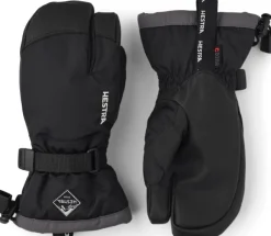 Hestra Lasten Asusteet^Gauntlet CZone Junior 3 Finger -lasten toppahanskat (Black)