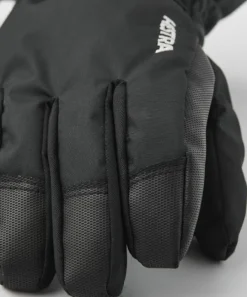 Hestra Gauntlet CZone Junior käsineet, musta/harmaa| Lasten Asusteet