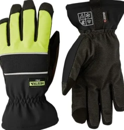 Hestra Job Alto Czone työhanska, musta/neonkeltainen| Käsineet/Hanskat