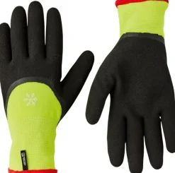 Hestra Job Asper työhanskat, musta/neonkeltainen| Käsineet/Hanskat