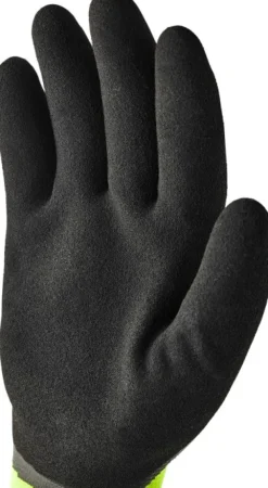 Hestra Job Asper työhanskat, musta/neonkeltainen| Käsineet/Hanskat