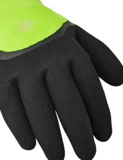 Hestra Job Asper työhanskat, musta/neonkeltainen| Käsineet/Hanskat