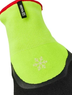 Hestra Job Asper työhanskat, musta/neonkeltainen| Käsineet/Hanskat