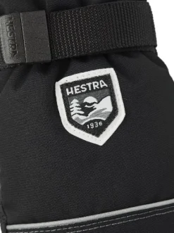 Hestra Kid's Wool Terry Mitt lasten villavuorattu kinnas, musta| Lasten Asusteet