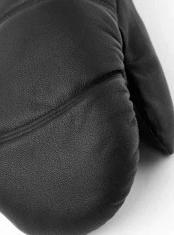 Hestra Leather Box -nahkarukkaset, musta| Lasten Asusteet